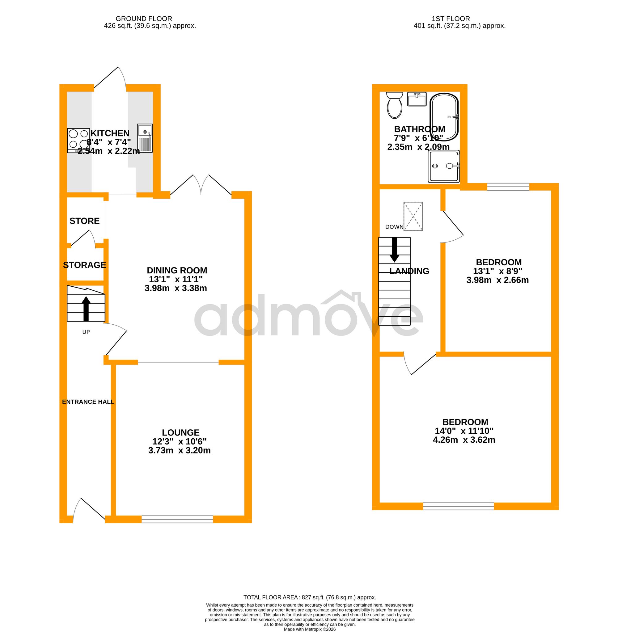 201 Thelwall Lane, Warrington floorplan
