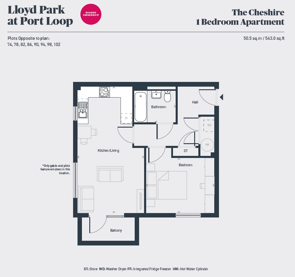 Plot 74, Lloyd Park @ Port Loop, Birmingham floorplan