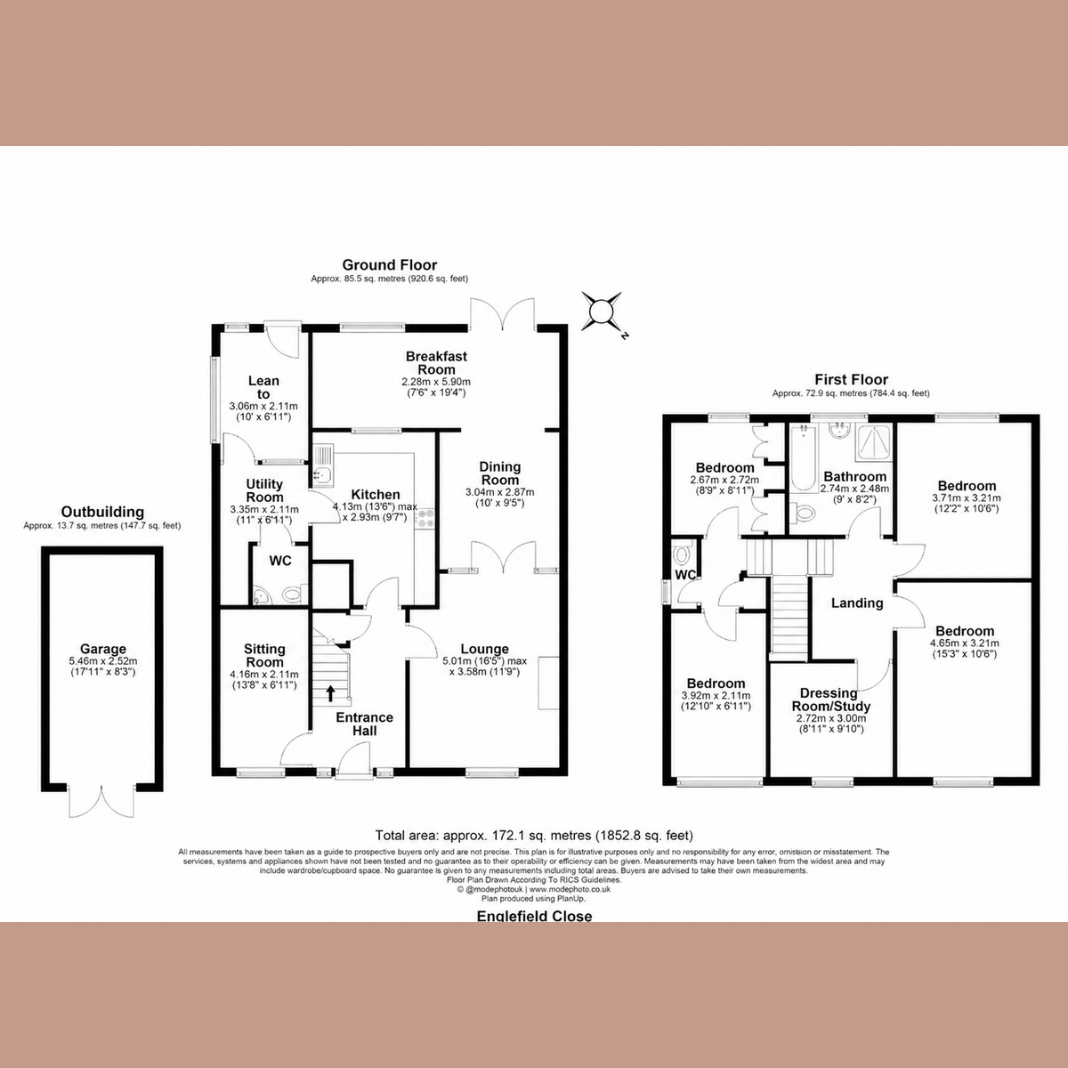 1, Englefield Close, Hockley floorplan