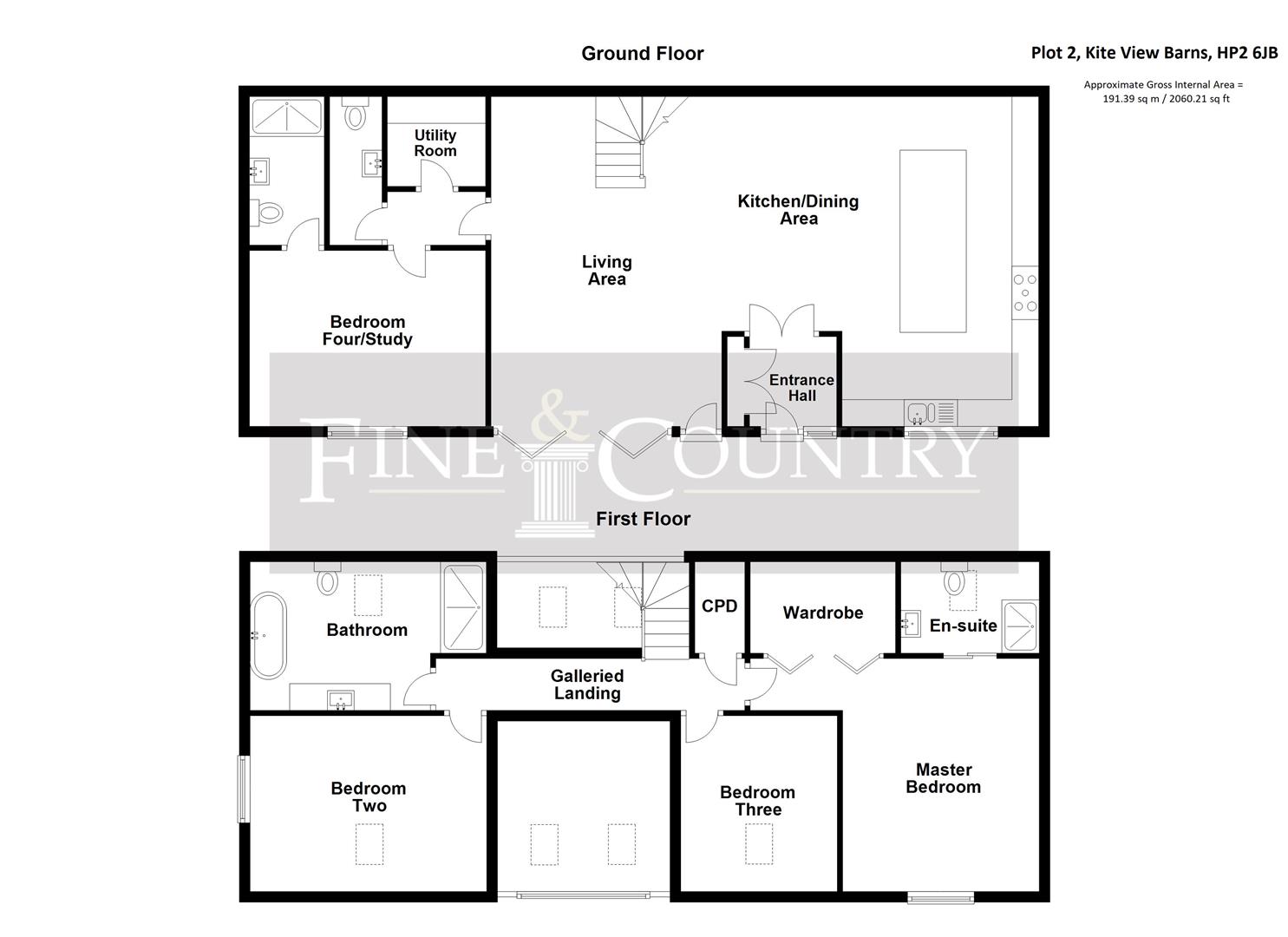 4 Bedrooms Semi-detached house for sale in Kite View Barns, Bradden Lane, Gaddesden Row HP2