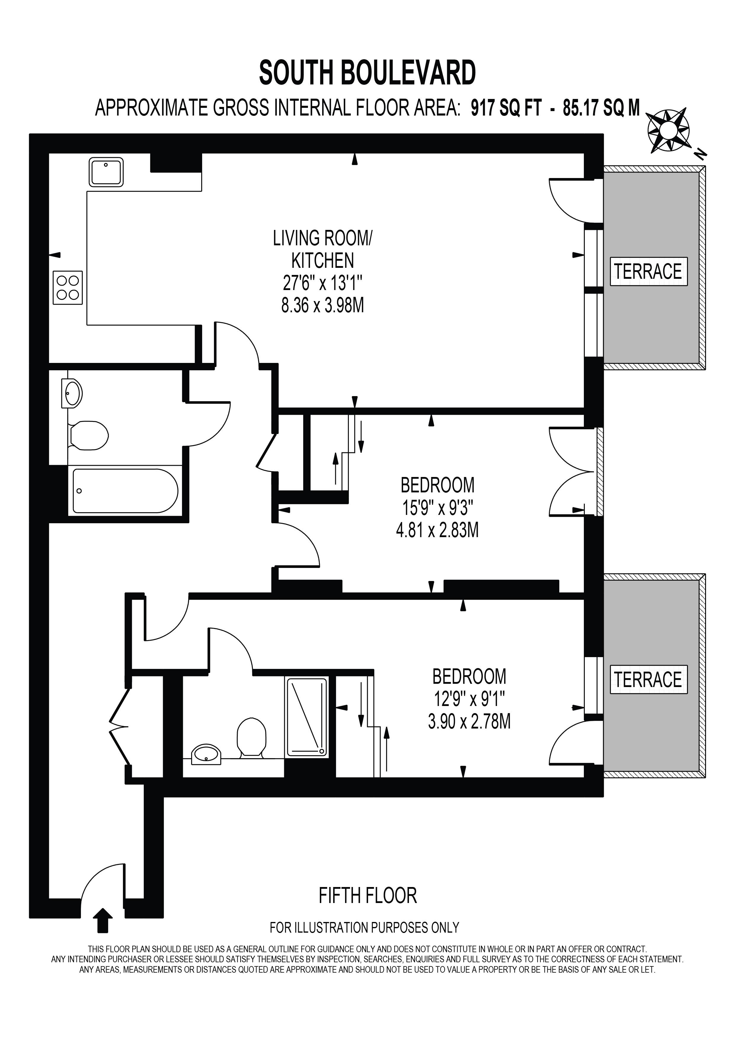 2 Bedrooms Flat to rent in Baltimore Wharf, South Boulevard, Canary Wharf E14