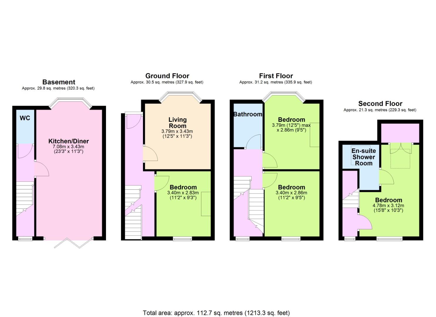 78, Clarendon Road, Hove floorplan