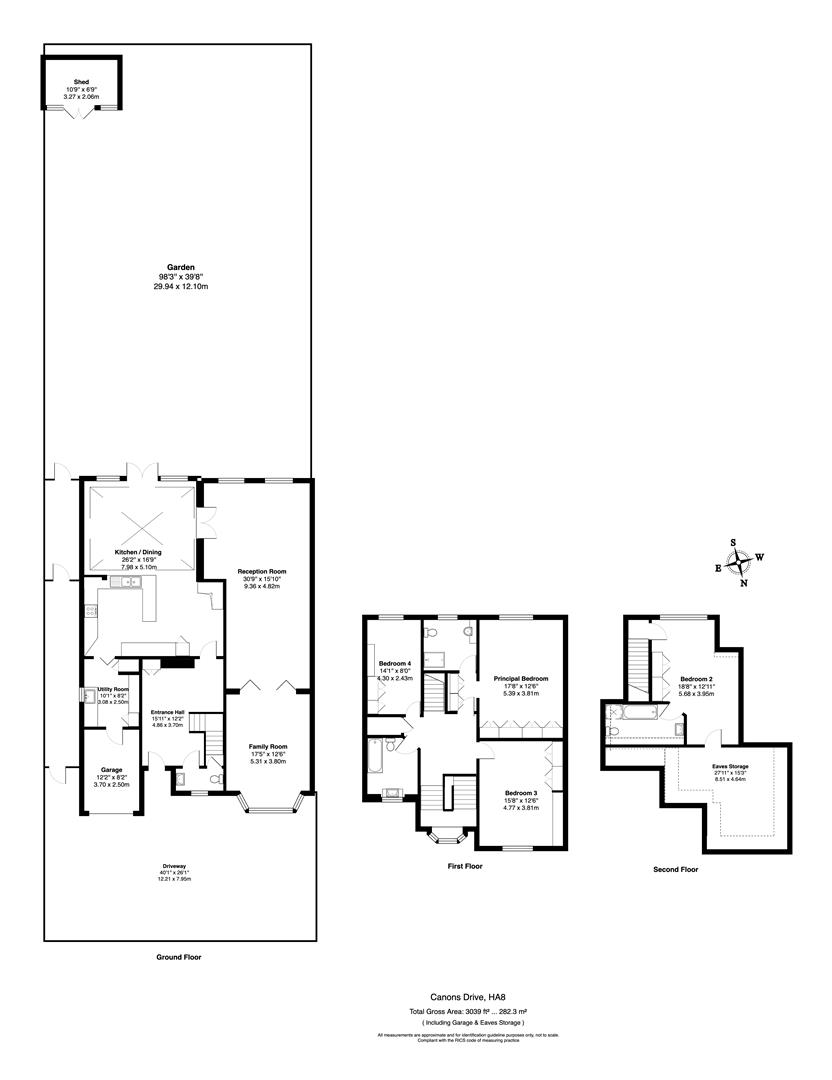 7, Canons Drive, Edgware floorplan