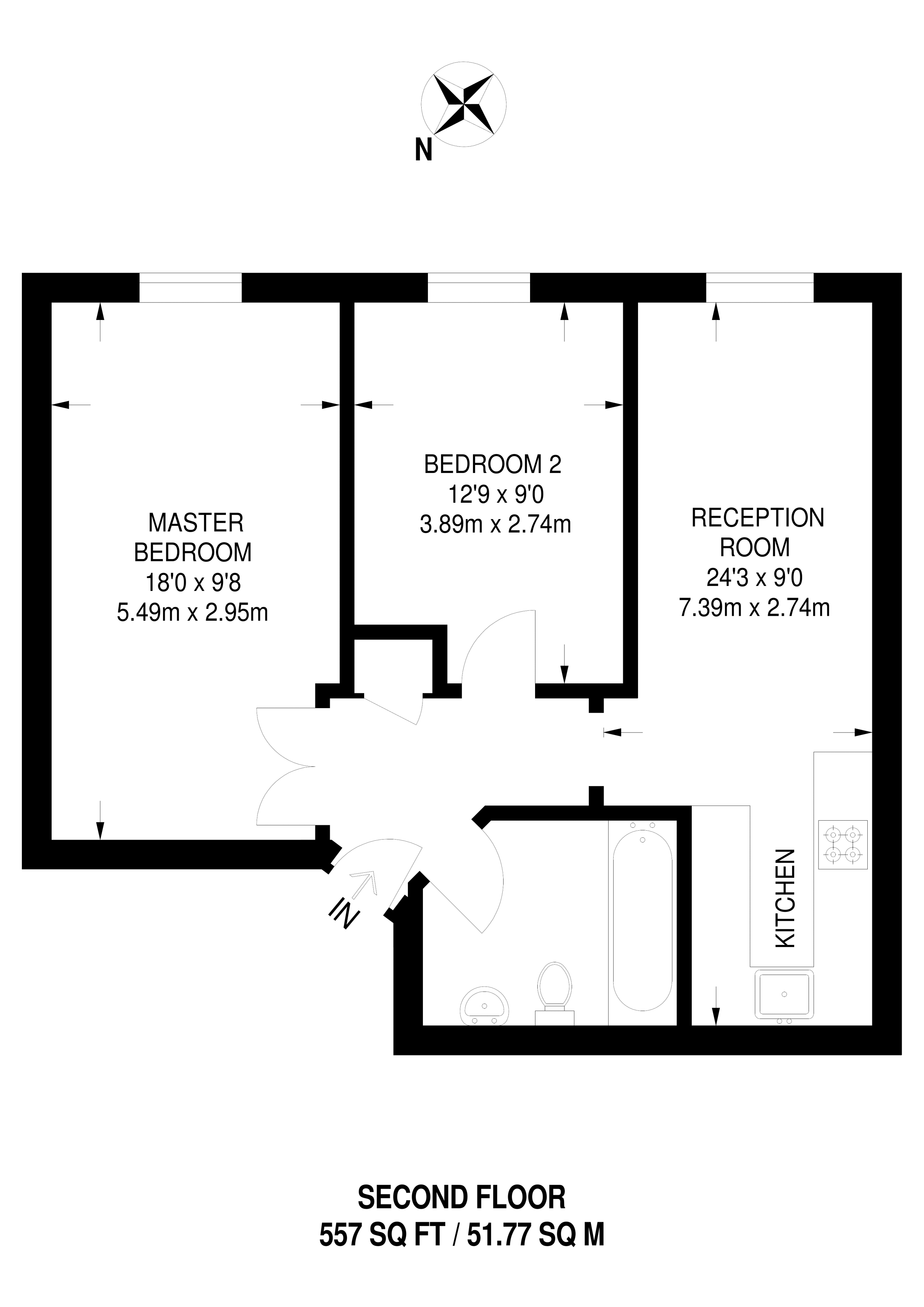 2 Bedrooms Flat to rent in Essex Road, Islington N1