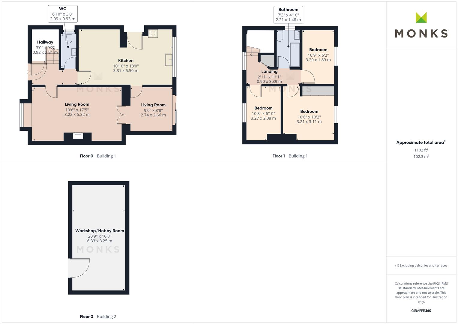 97, Llwyn Road, Oswestry floorplan