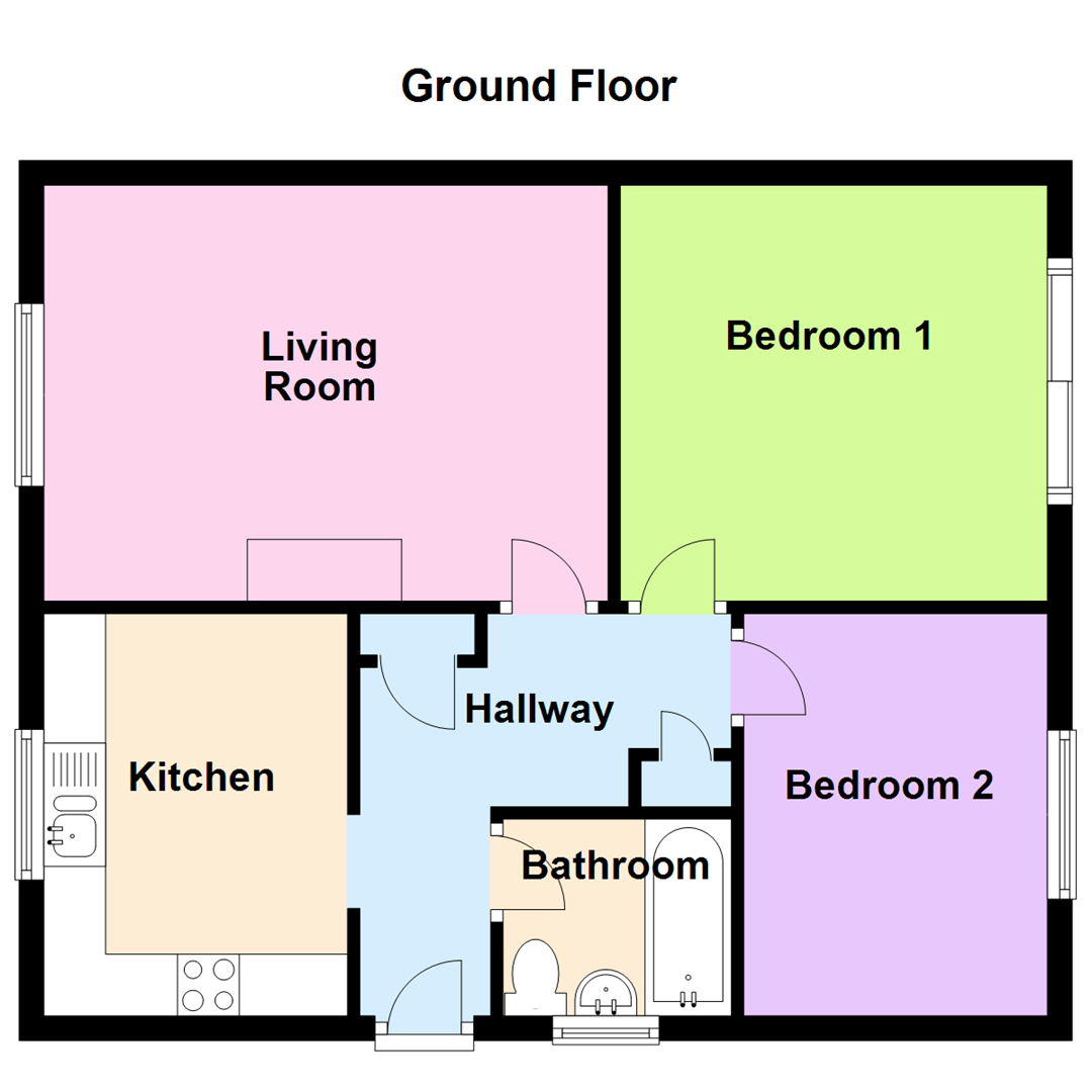 Lyndhurst Avenue, Broadmoor, Kilgetty SA68, 2 bedroom detached bungalow