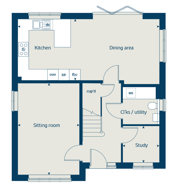 New home, 4 bed property for sale in "The Aspen" at Silfield Road