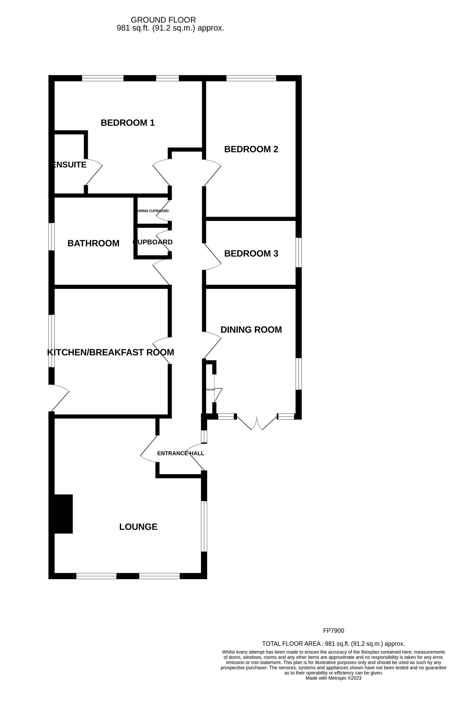 Bwthyn Cae Isaf, Colwyn Bay floorplan