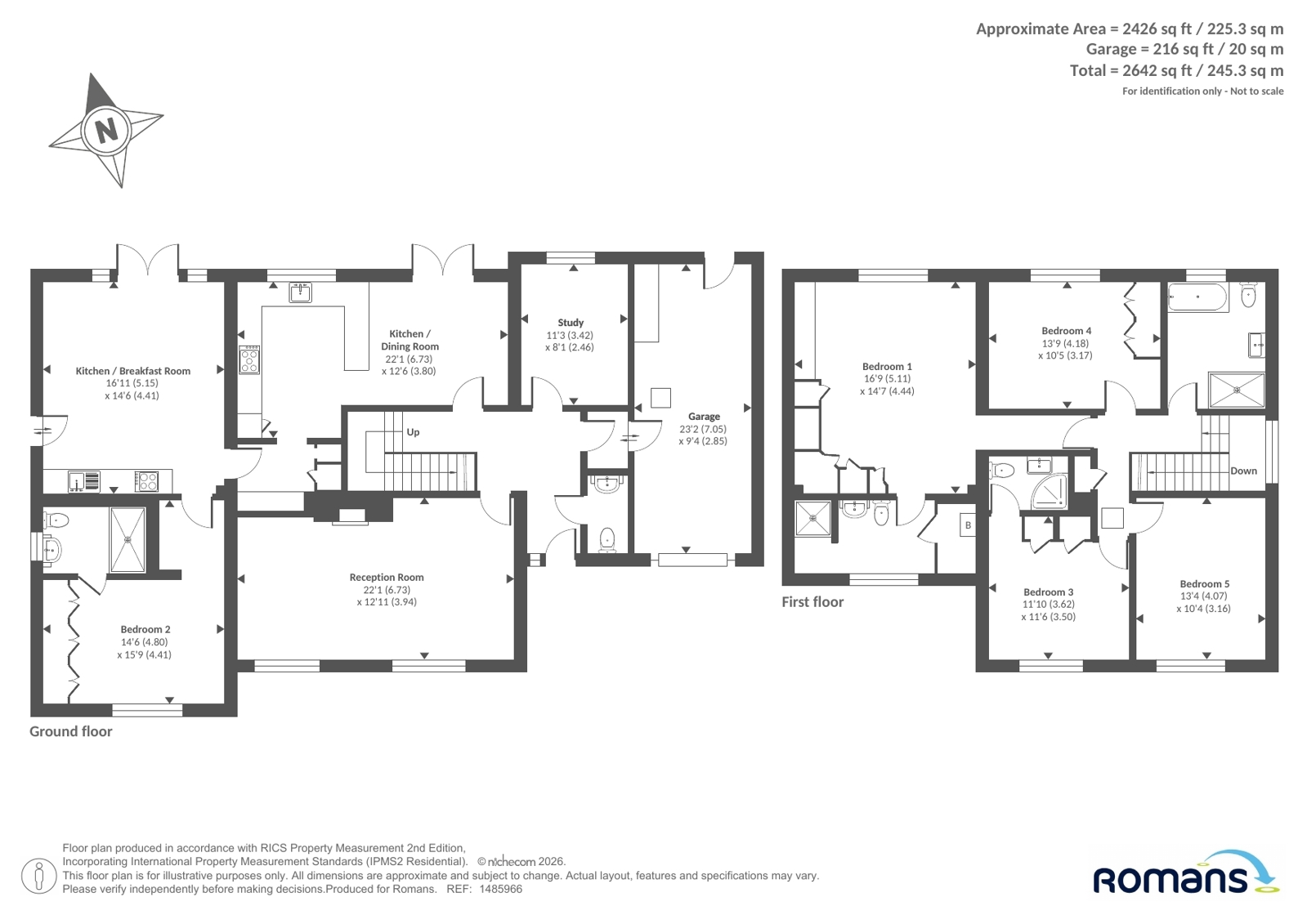 7, Ashdown Close, Berkshire floorplan