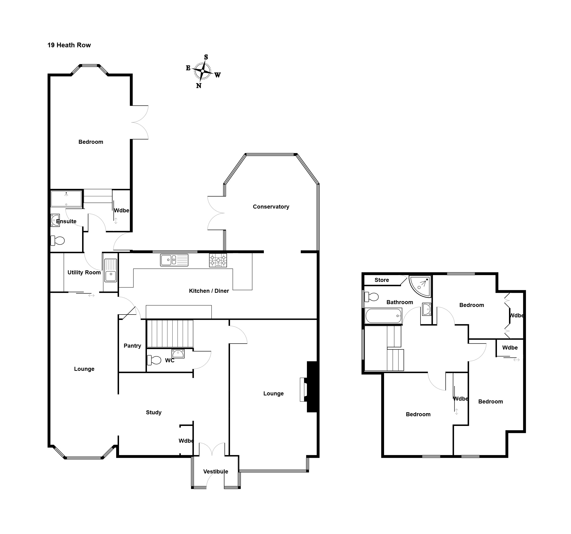 19, Heath Row, Banchory floorplan