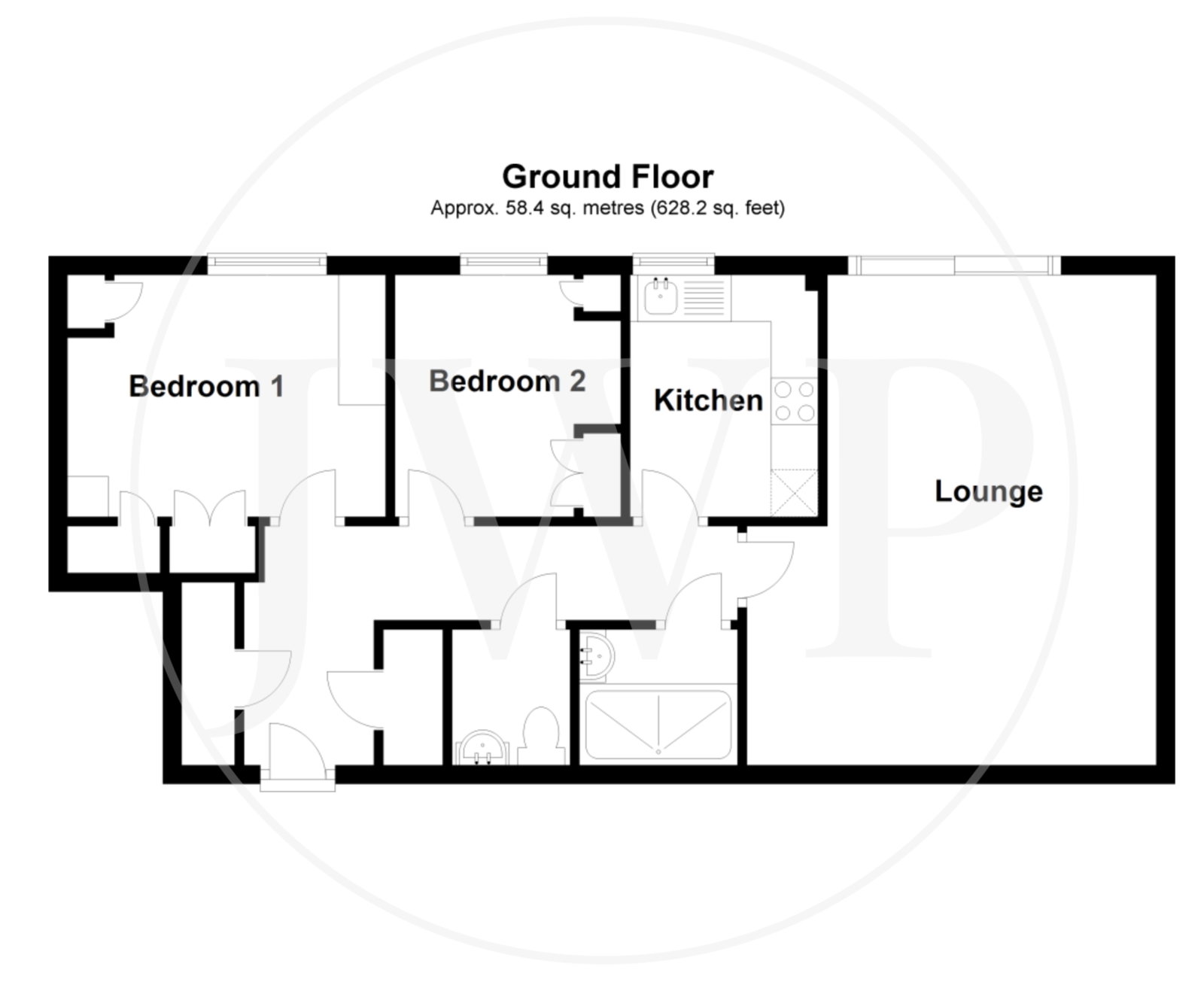 St Philips Court,Flat 10, Sandhurst Road, Tunbridge Wells floorplan
