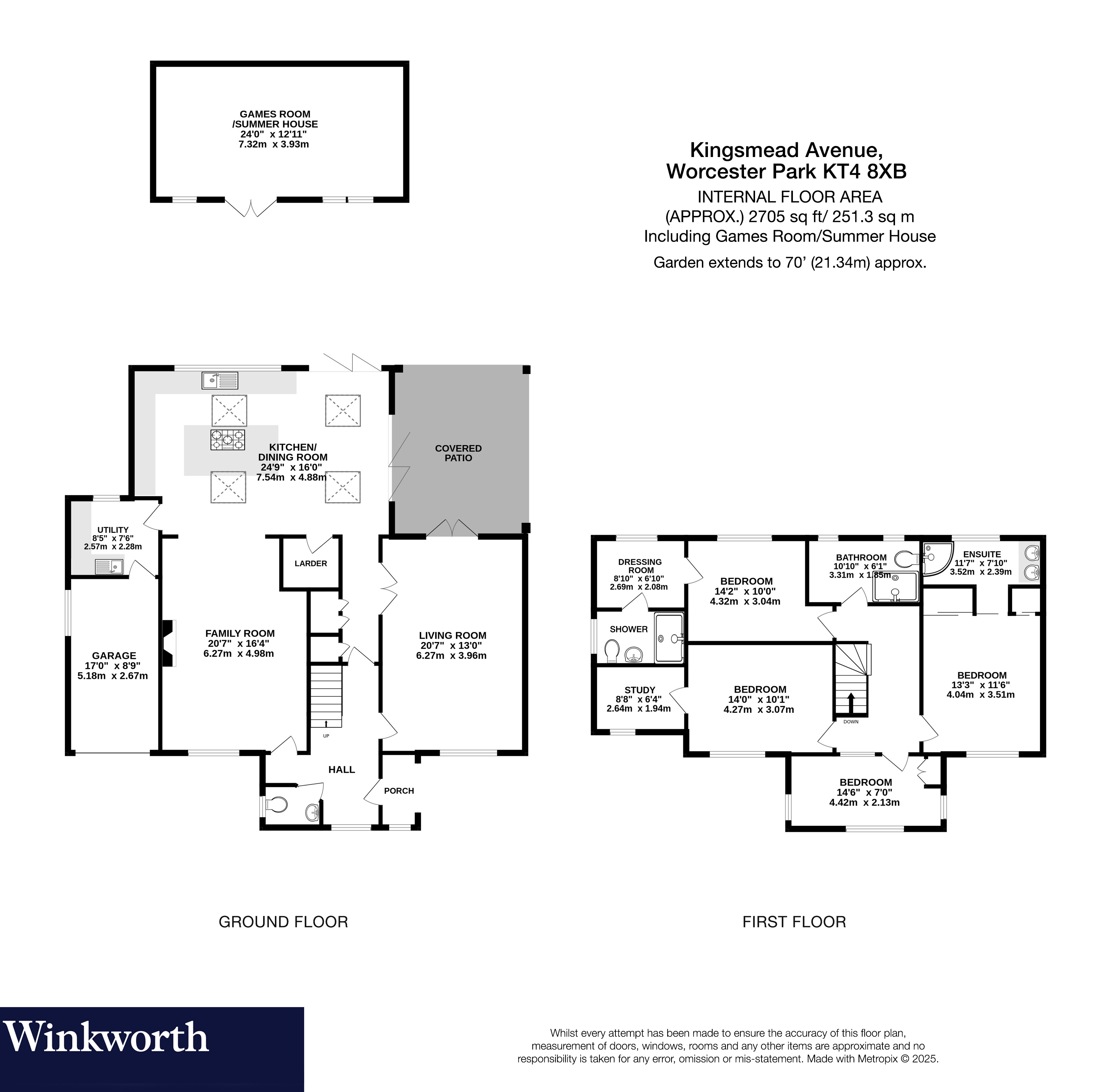 4, Kingsmead Avenue, Worcester Park floorplan