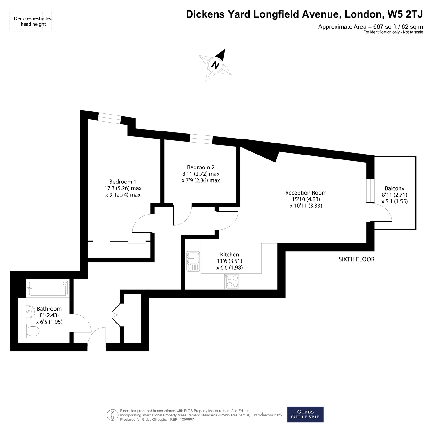 75,, Trafalgar House, Dickens Yard, Ealing floorplan