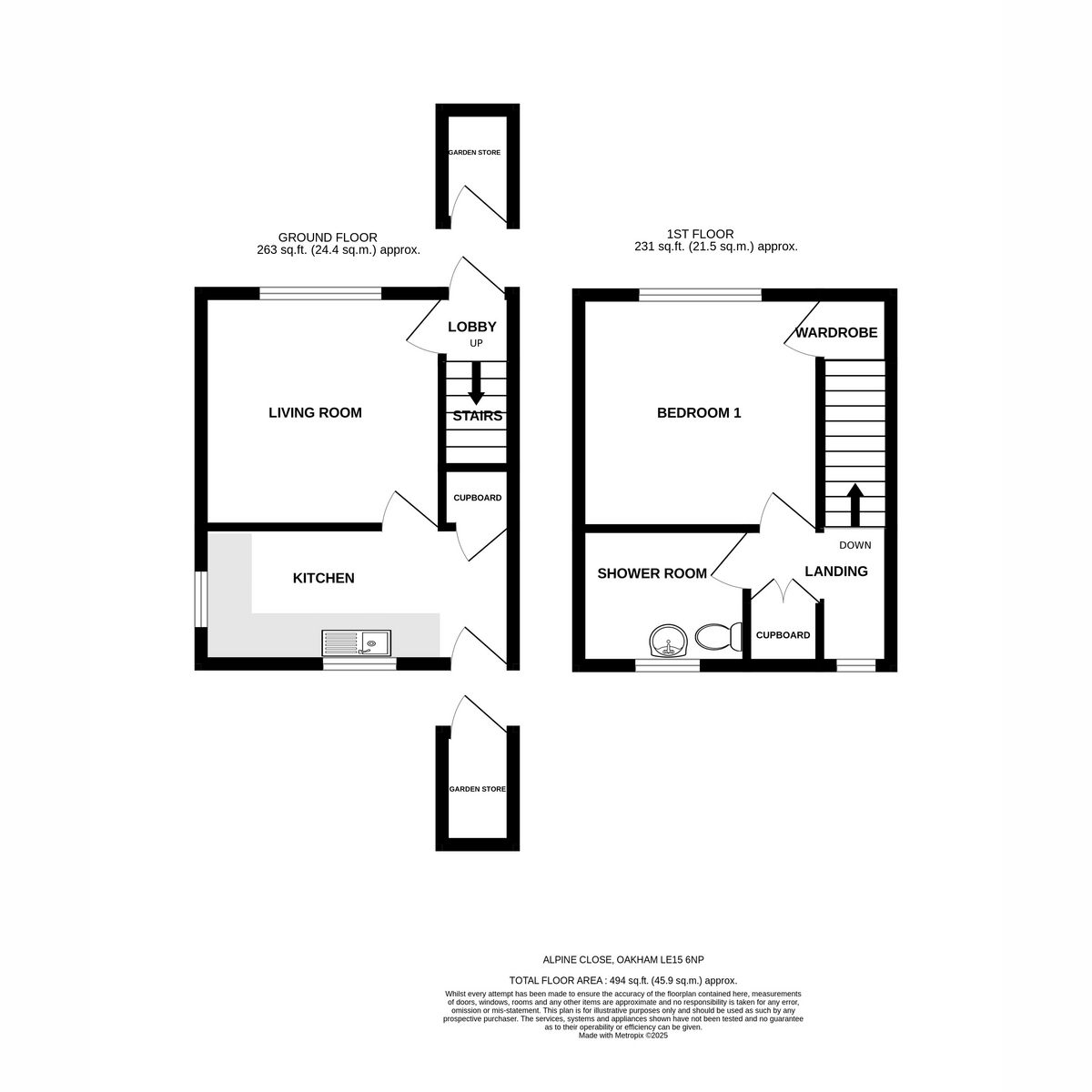 Alpine Close, Oakham LE15 floorplan