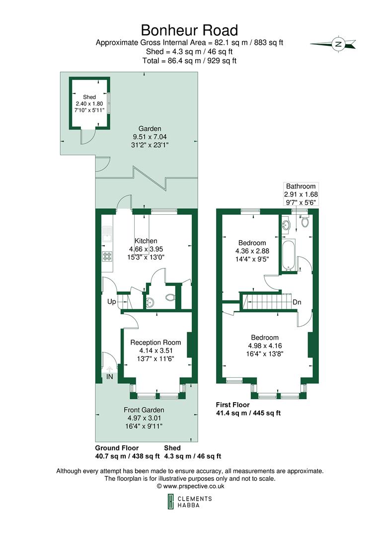 14, Bonheur Road, London floorplan