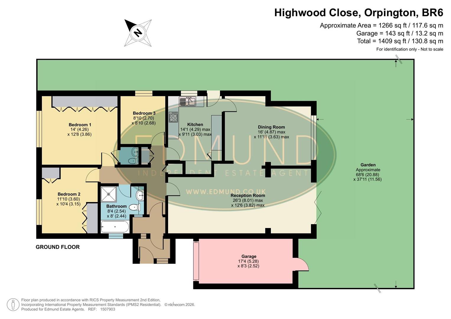 4, Highwood Close, Orpington floorplan