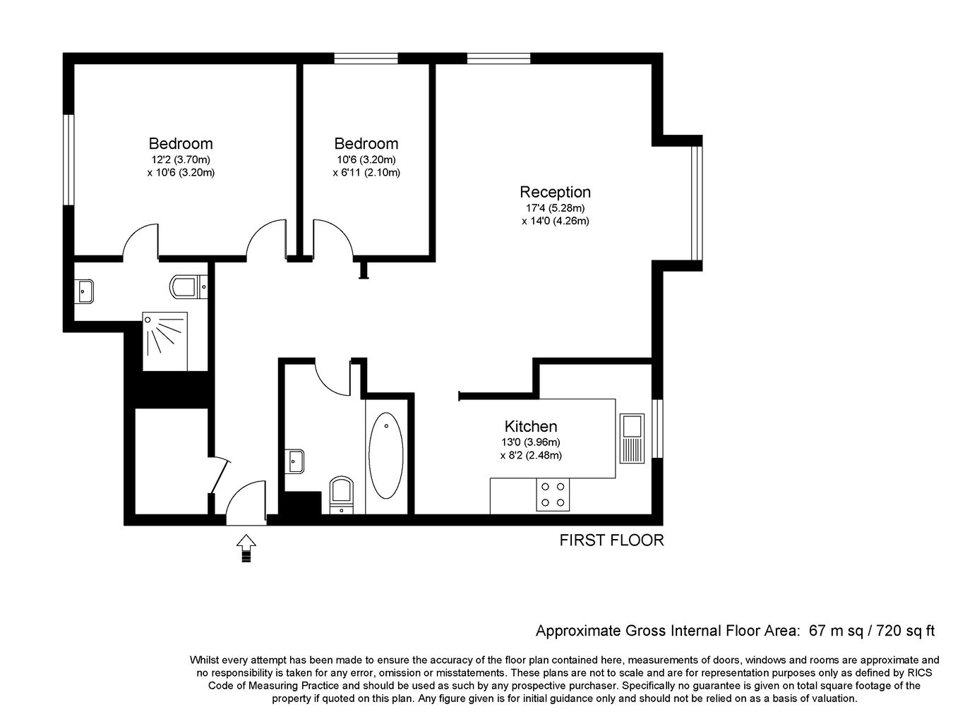 Flat 19, Barrington Lodge, Princes Road, WEYBRIDGE floorplan