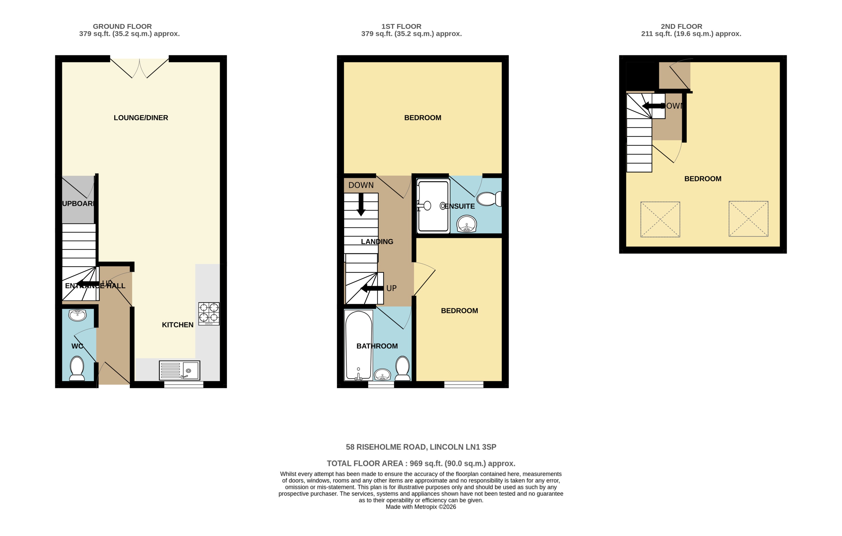 58, Riseholme Road, Lincoln floorplan