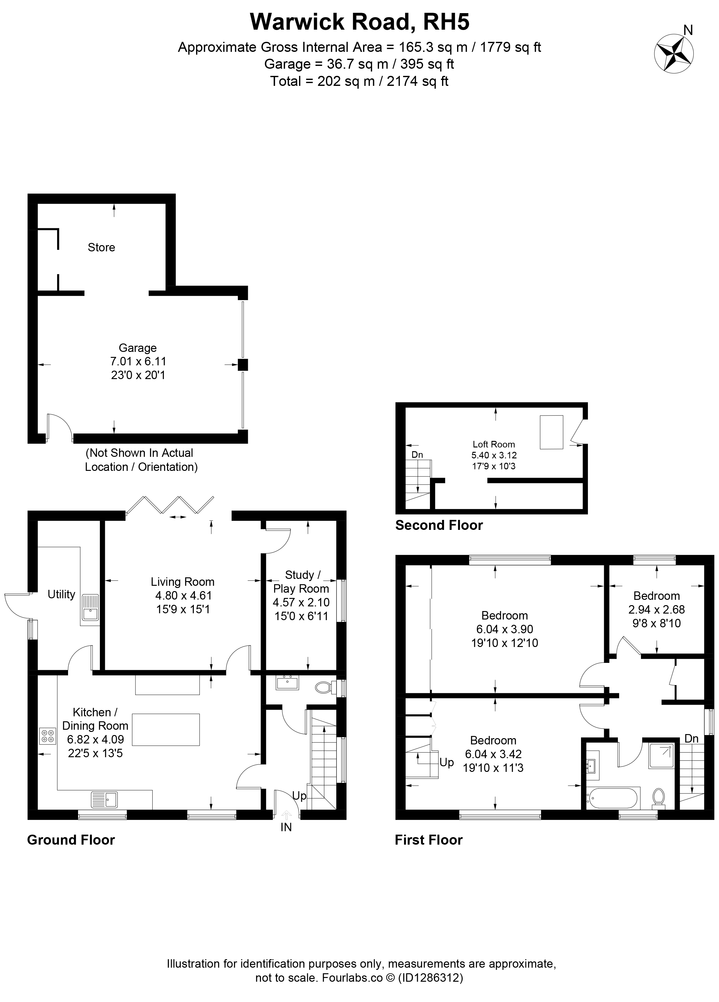 12, Warwick Road, Dorking floorplan