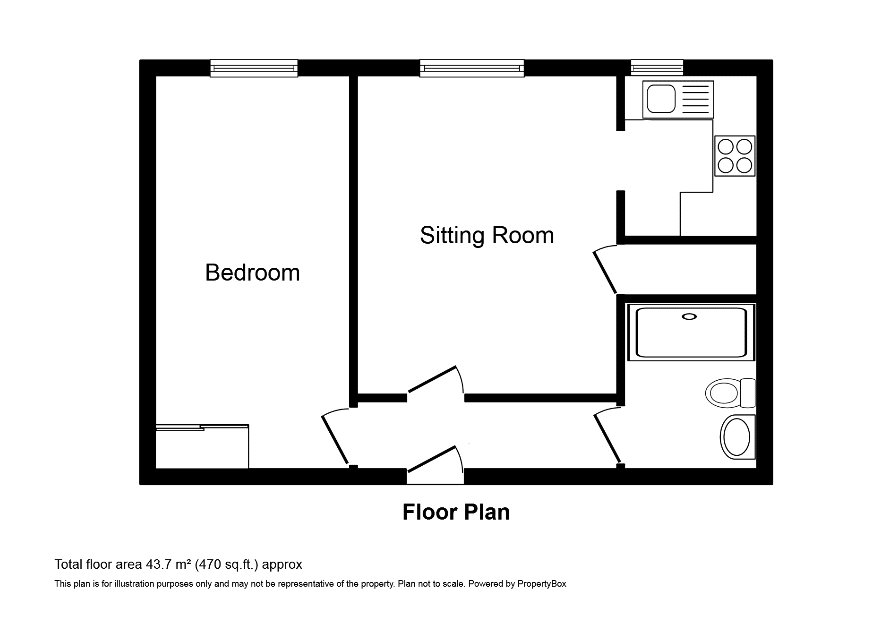 Flat 26, Cliff Court,, Currie Road, Isle of Wight floorplan