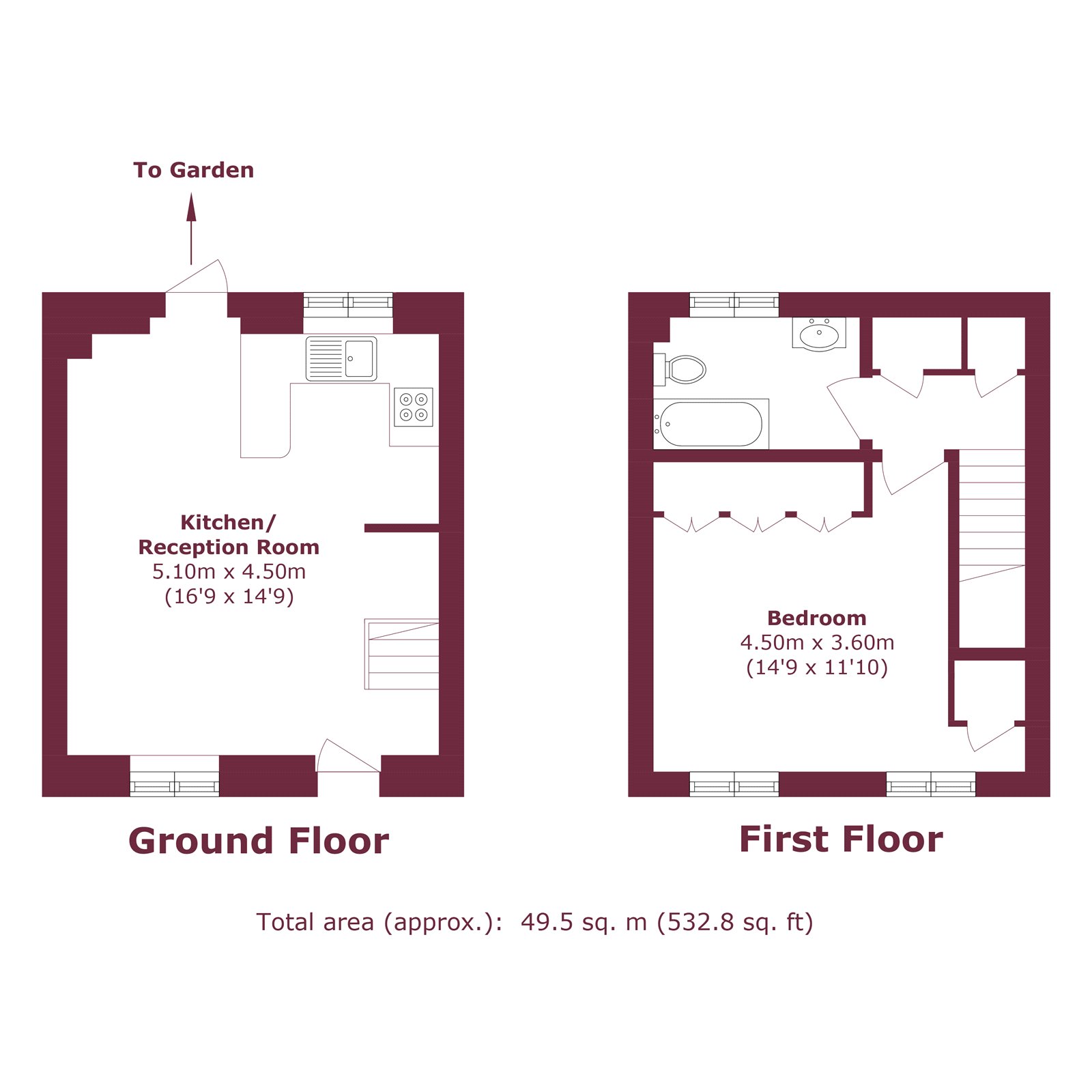 31, Torrens Square, London floorplan