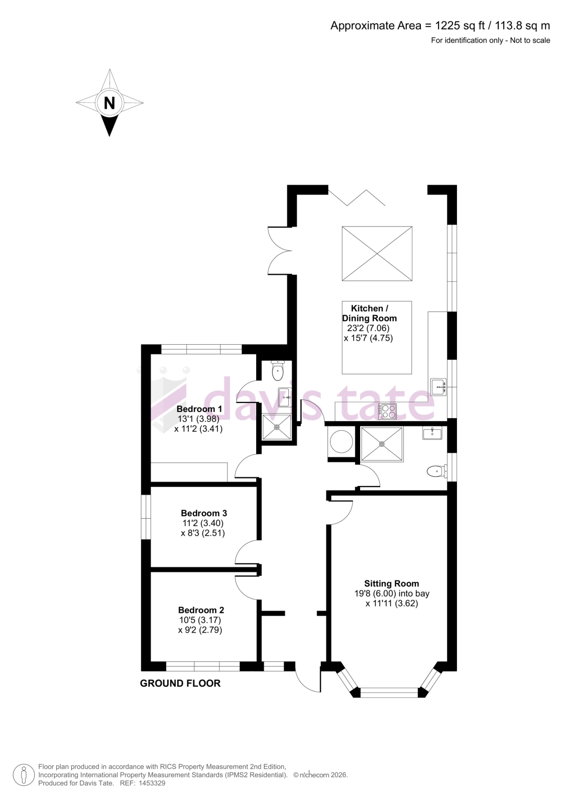 Little Mellifont, 74a, Wood Lane, Reading floorplan