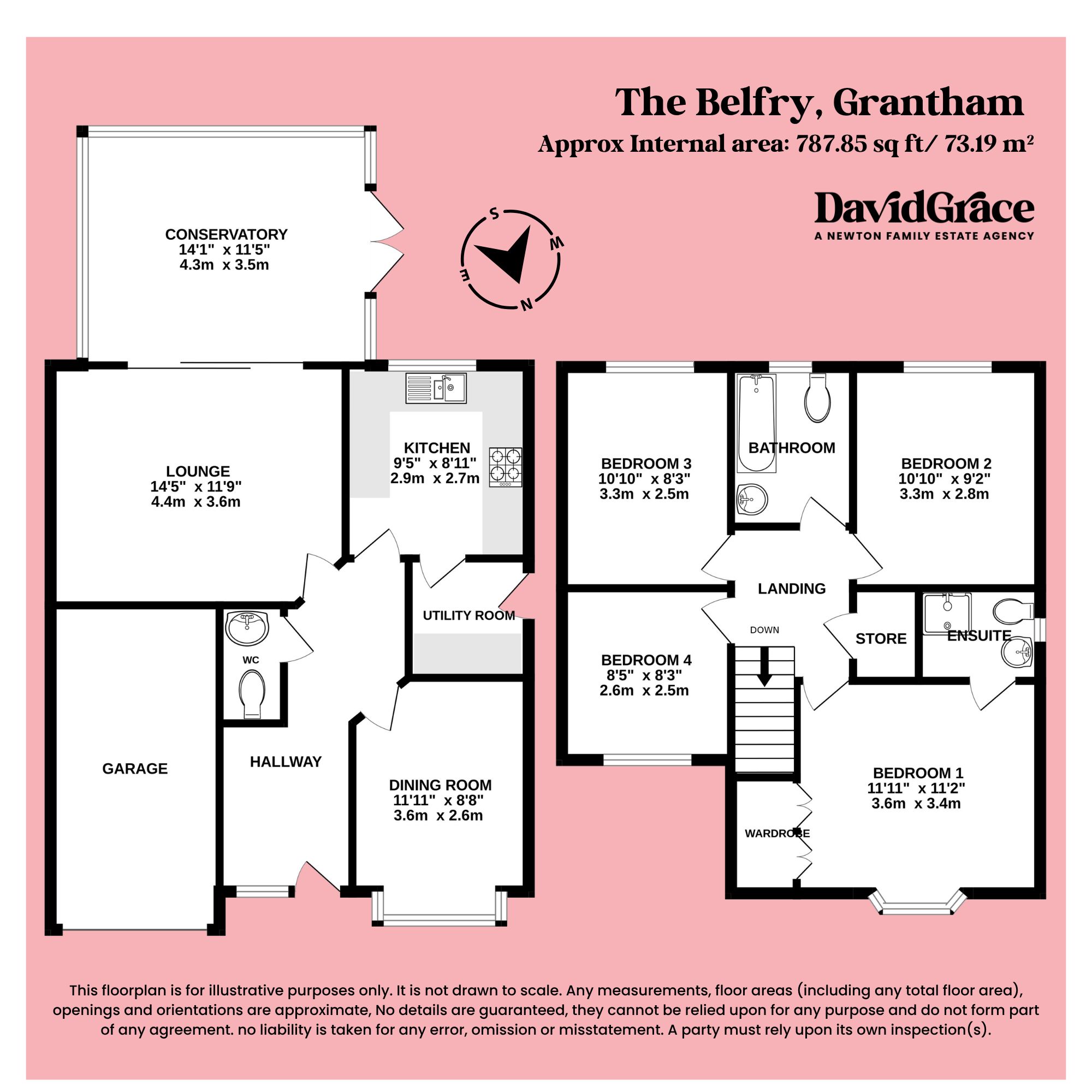 40 The Belfry, Grantham floorplan