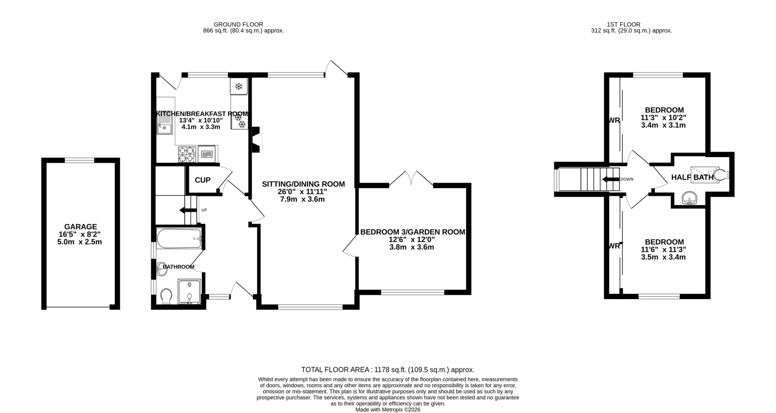 76 Lake Road, Verwood floorplan