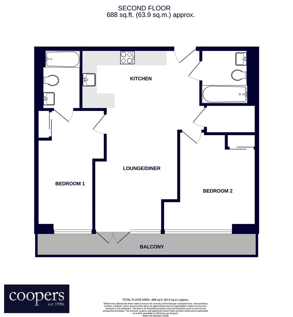 Apartment 36, Vanwall Residence, Vanwall Road, Maidenhead floorplan