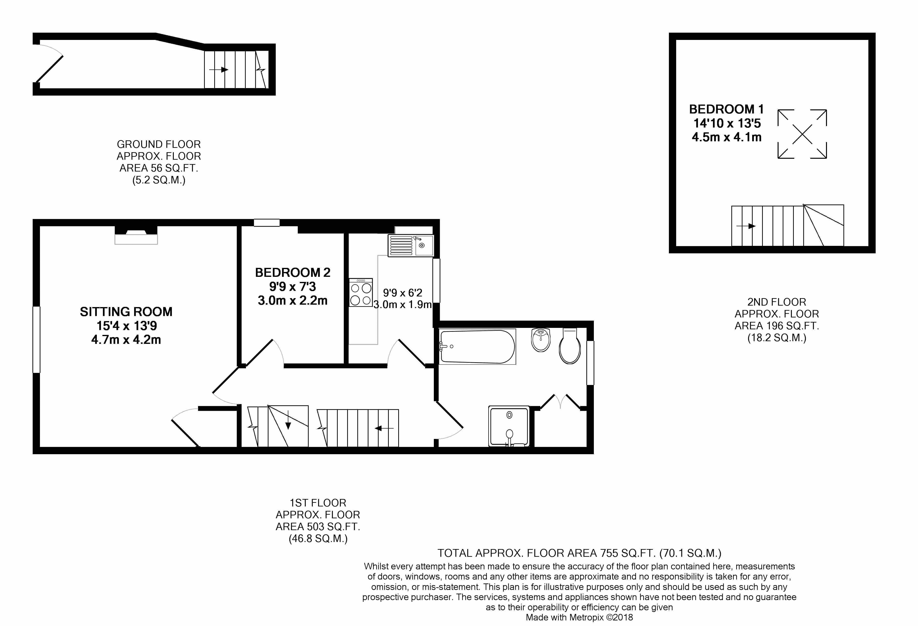 2 Bedrooms Flat to rent in Spitalfield Lane, Chichester PO19