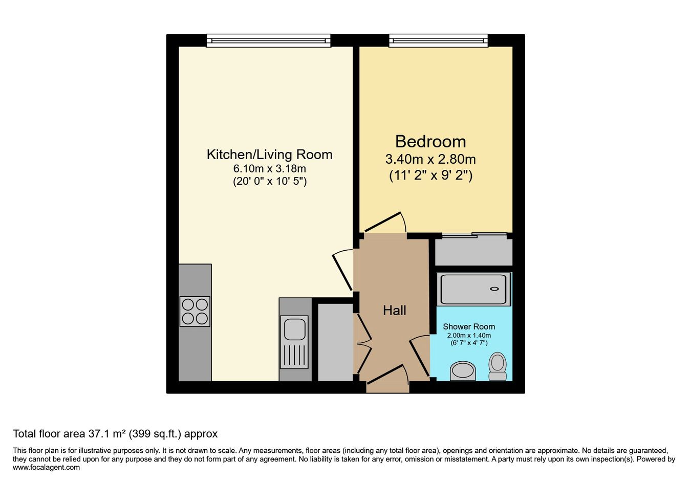 Flat 17, 19-21, Western Road, Southall floorplan