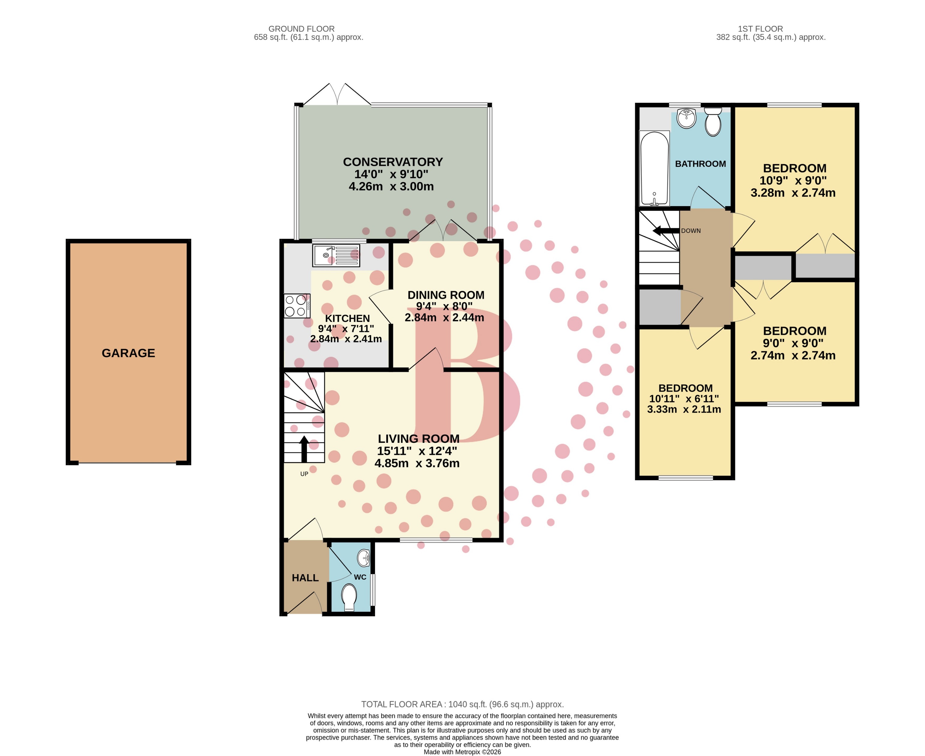11, Longcroft Gardens, Welwyn Garden City floorplan