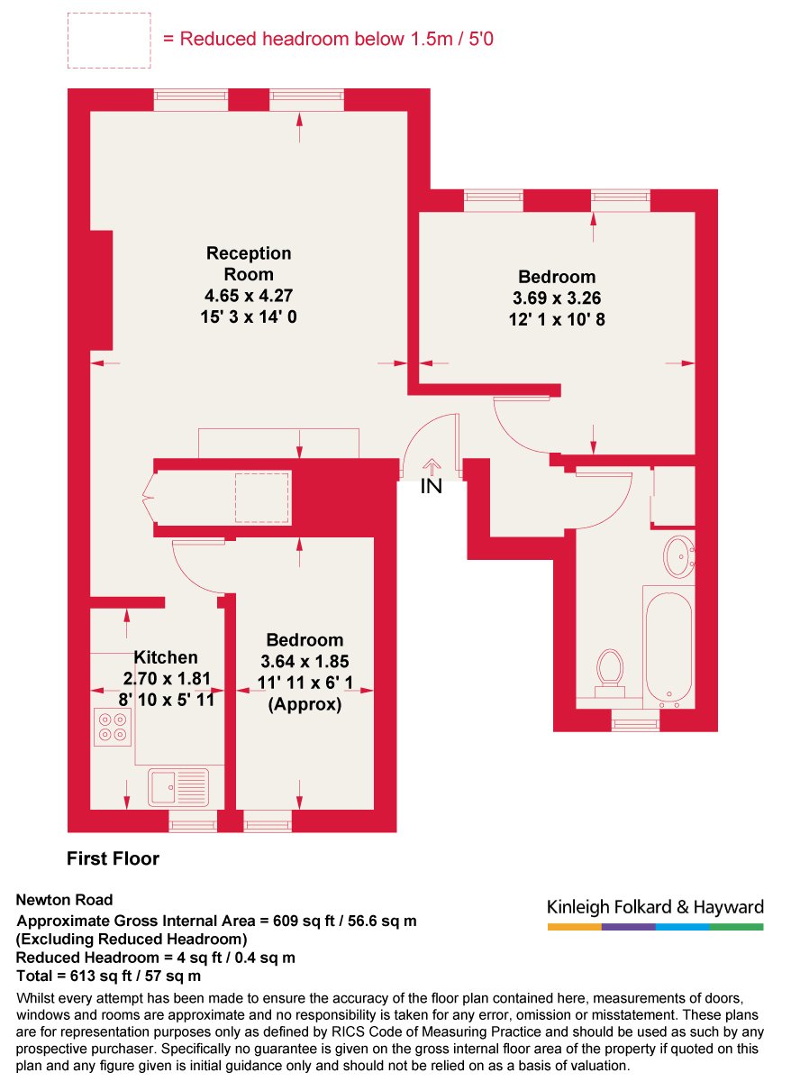 35c, Newton Road, London floorplan
