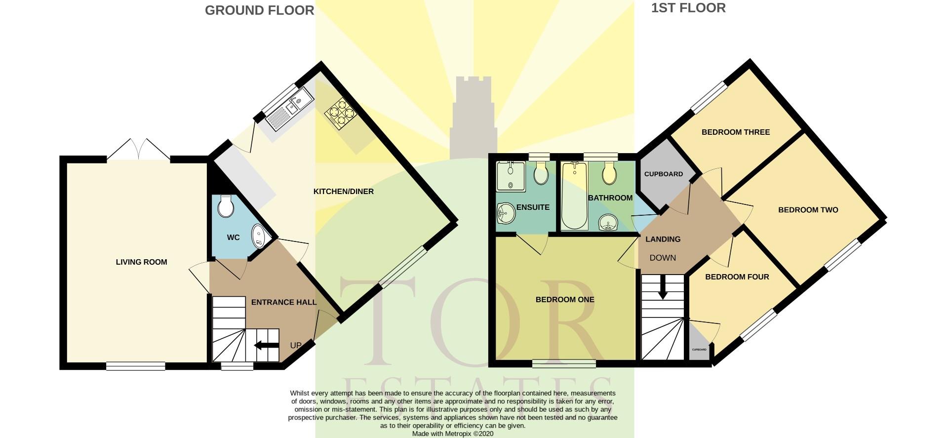 1, Compton Close, Glastonbury floorplan