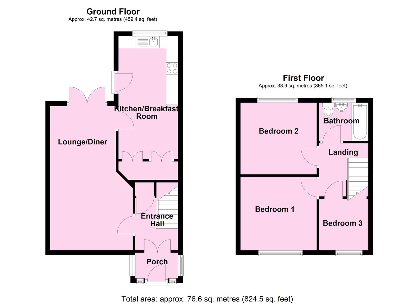 11, Cedar Avenue, LUTTERWORTH floorplan