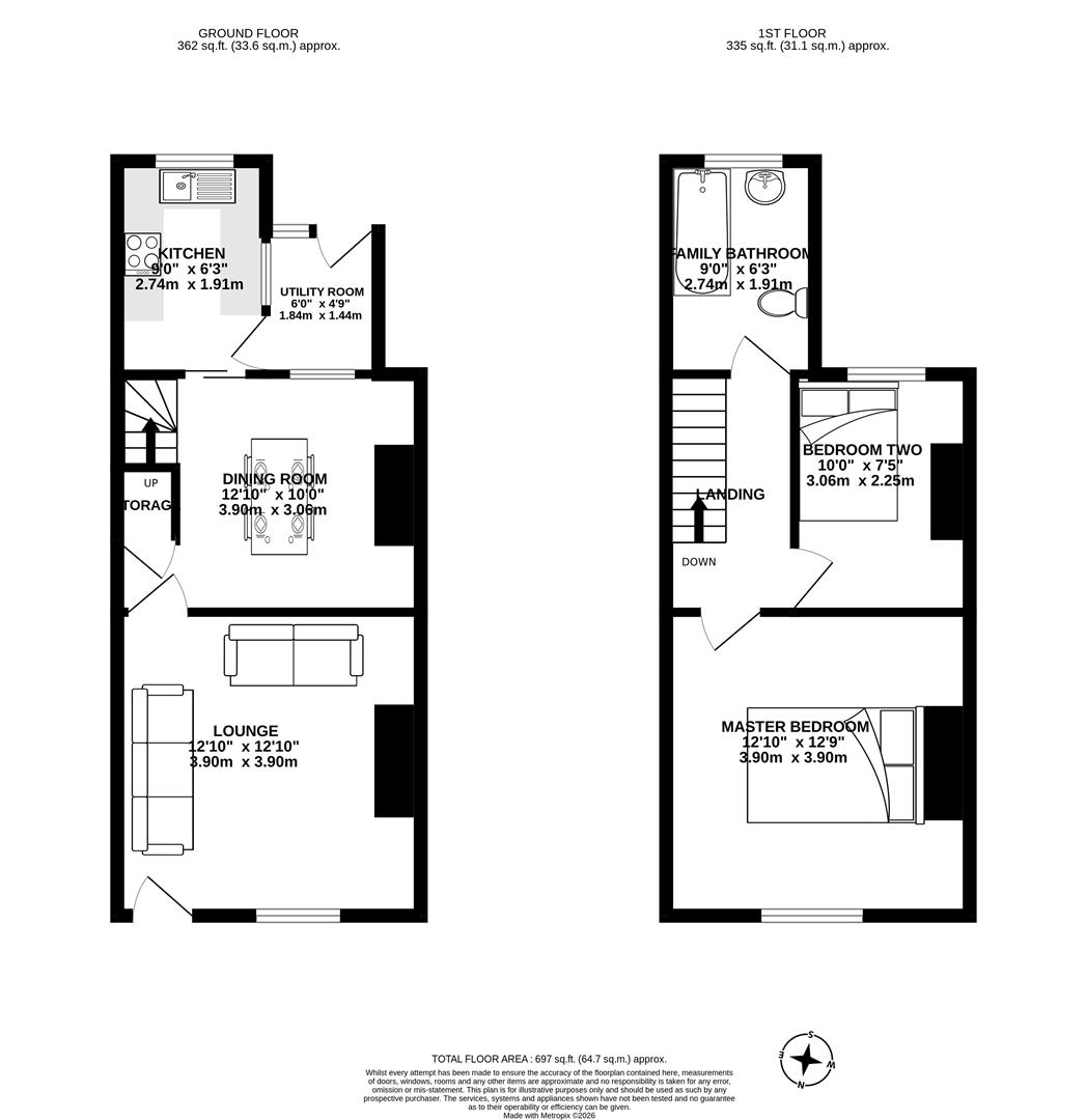 45, Westhead Road, Leyland floorplan