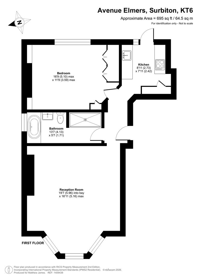 Avenue Elmers, Surbiton floorplan