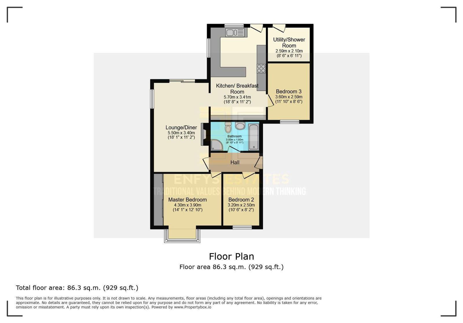 158, Old Highway, Colwyn Bay floorplan
