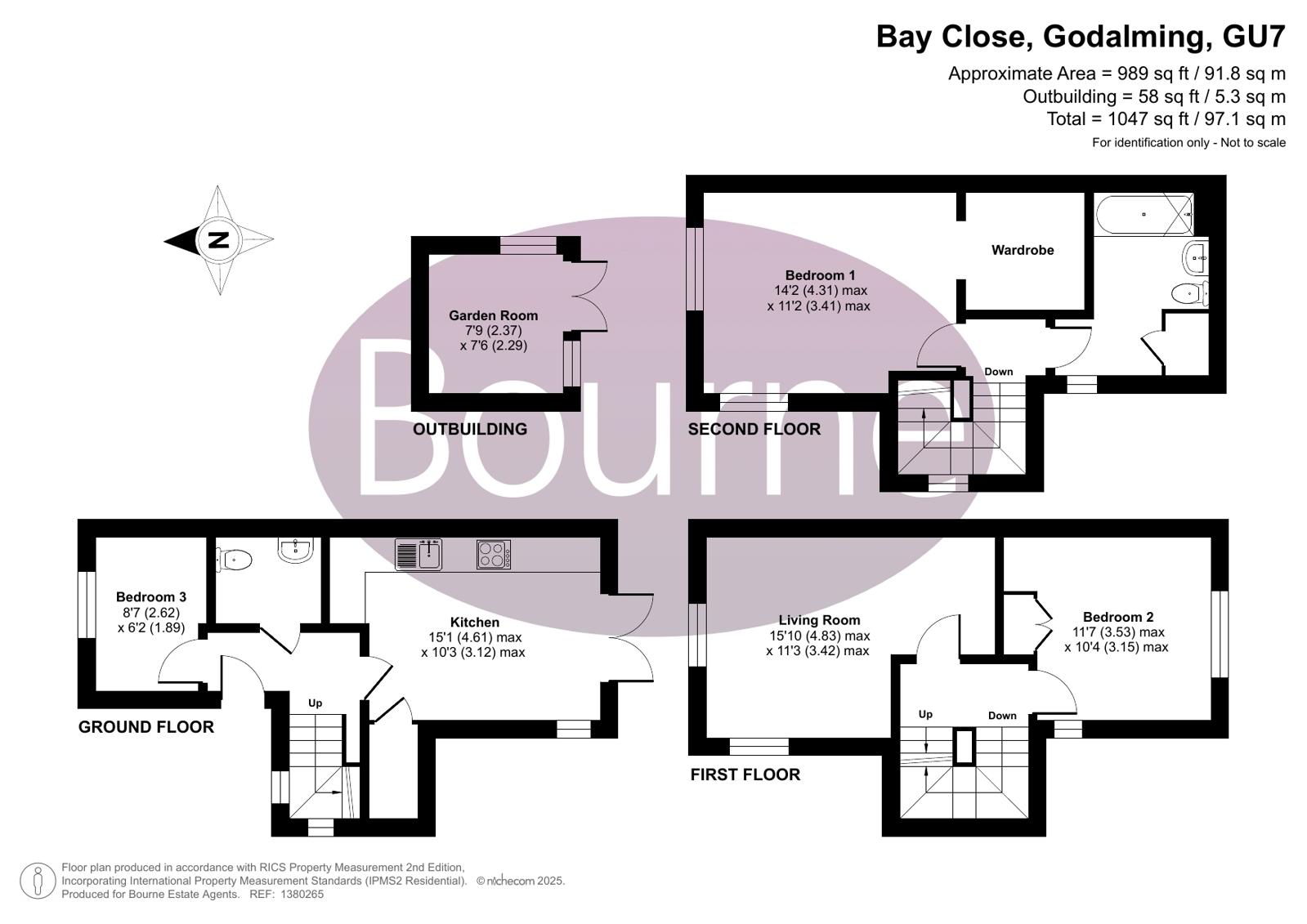 2, Bay Close, Godalming floorplan
