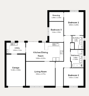 Kingsmead, Wooler floorplan