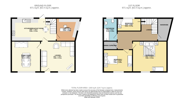1 Grapes Close, Attleborough floorplan