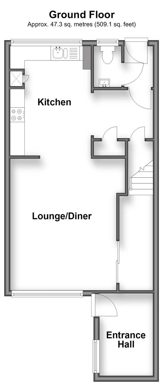 Exeter Walk, Rochester floorplan