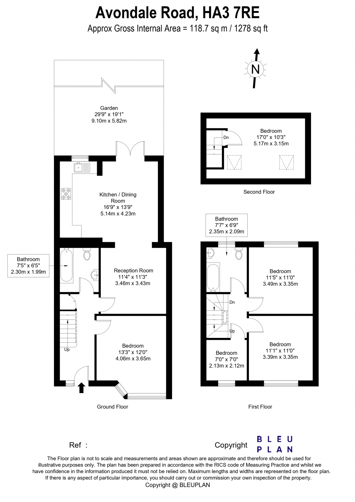 19 Avondale Road, Harrow floorplan