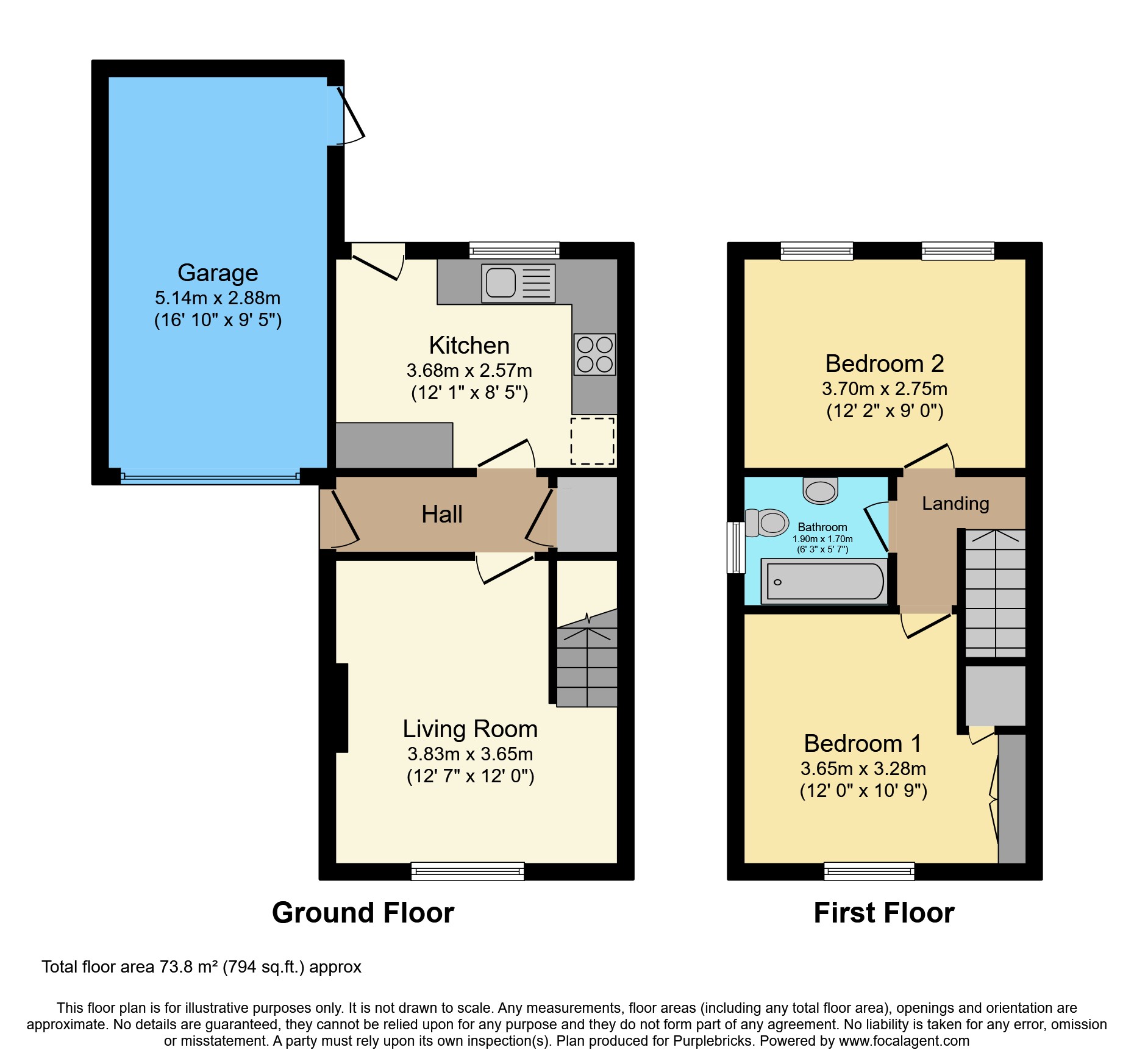39, Columbine Way, Telford floorplan