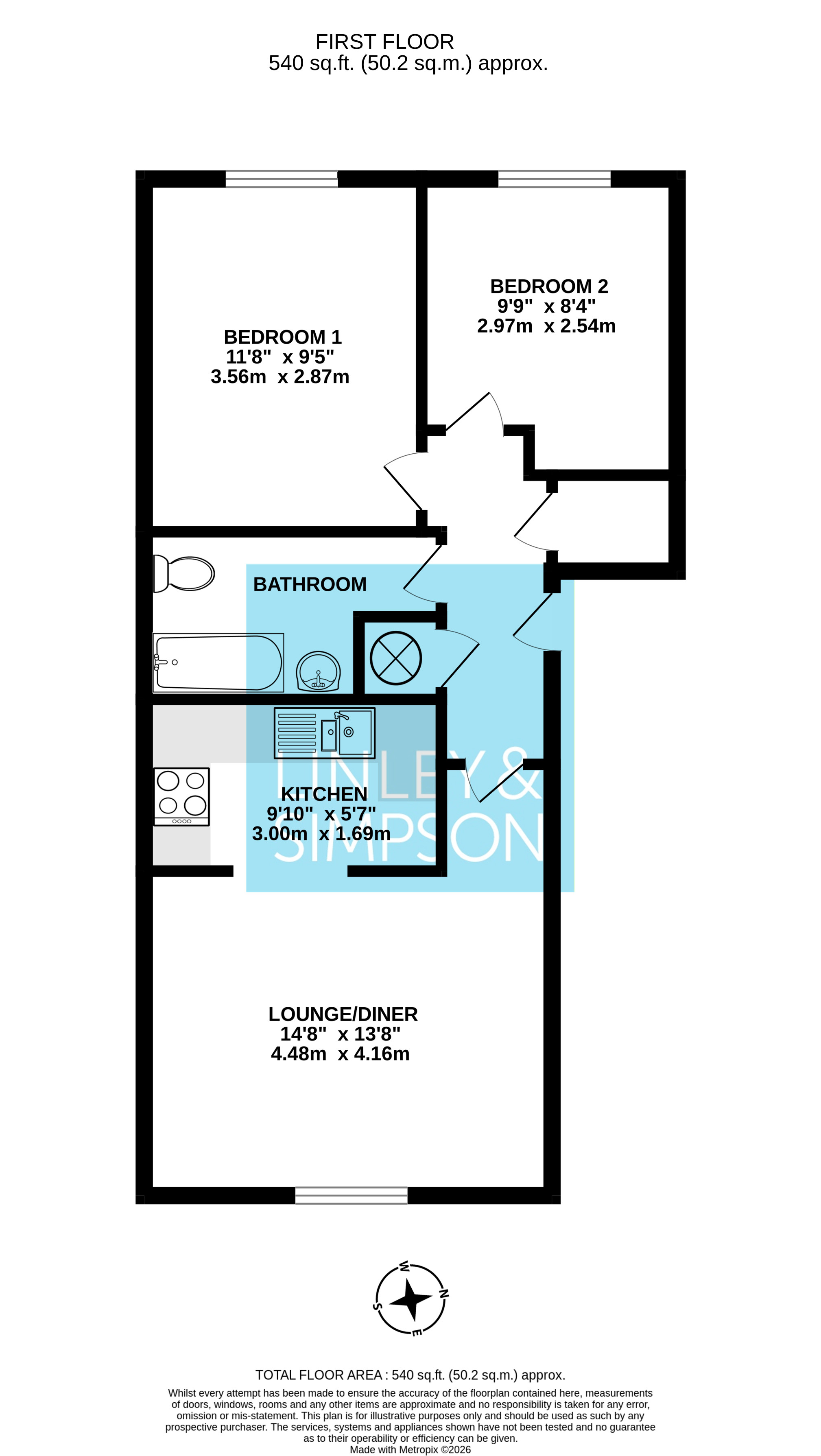 4,, Berkeley House, Lawrence Street floorplan
