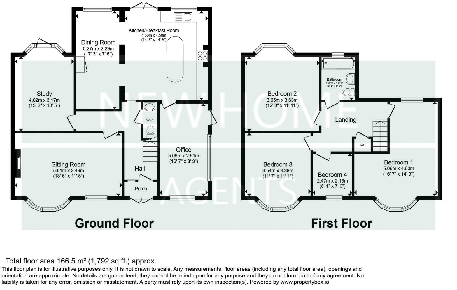 Ashleigh, Evesham Road, Broadway floorplan