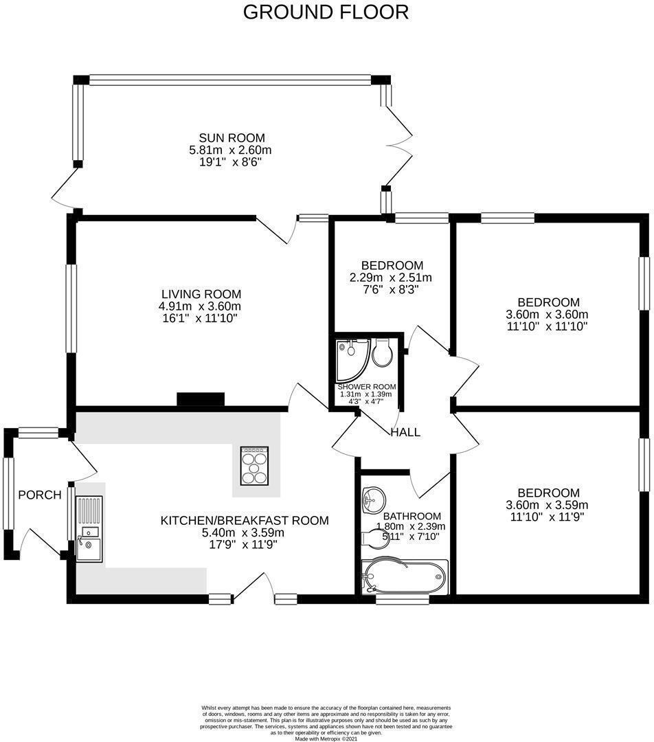 5, Mill Close, Porthleven floorplan