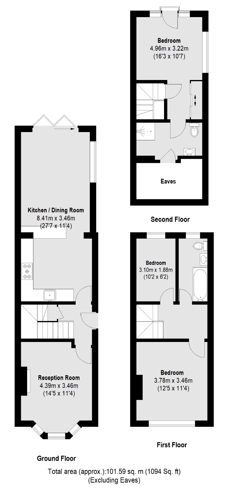 38, Sunnyside Road, Teddington floorplan