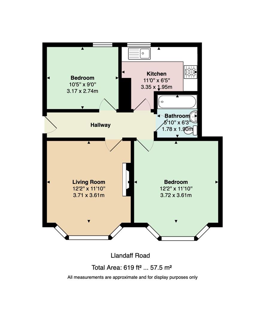 Flat 3, 192, Llandaff Road, Cardiff floorplan