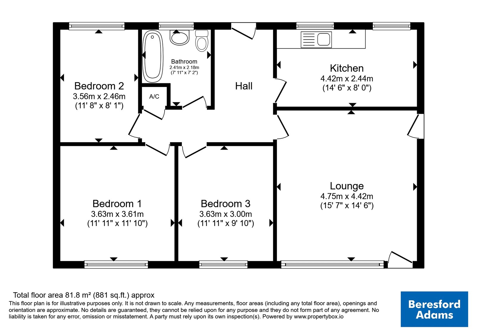 106, Cae Du Estate, Abersoch floorplan